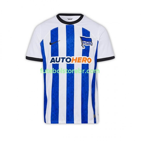 Camisa Hertha Berlin I 2022-2023 manga curta pro Masculina