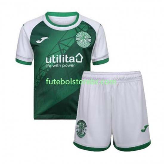 Camisa Hibernian I 2022-2023 manga curta pro Juvenil