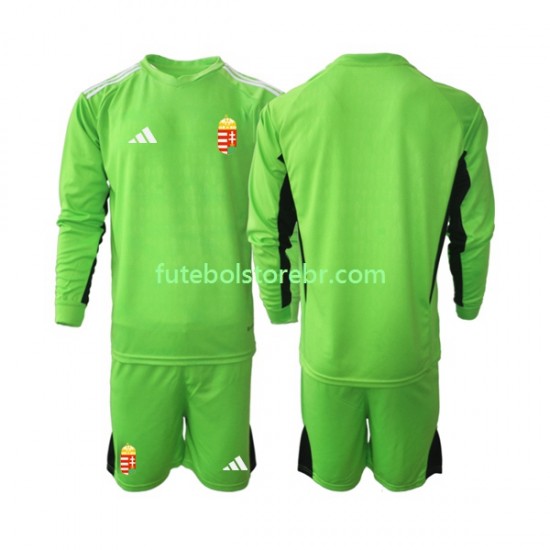 Camisa Goleiro Hungria I 2022 manga longa pro Juvenil