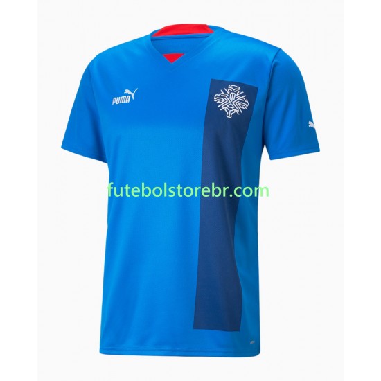 Camisa Islândia I 2022 manga curta pro Masculina