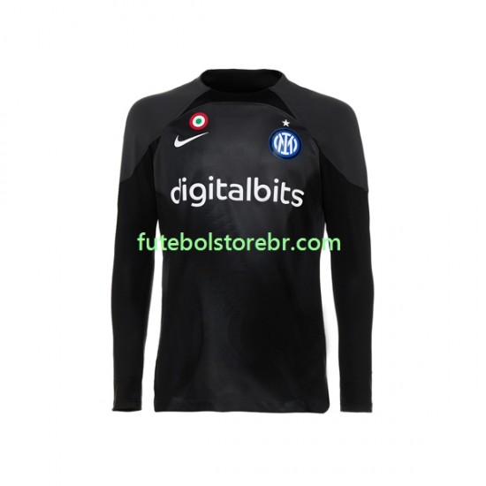 Camisa Goleiro Internazionale I 2022-2023 manga longa pro Masculina