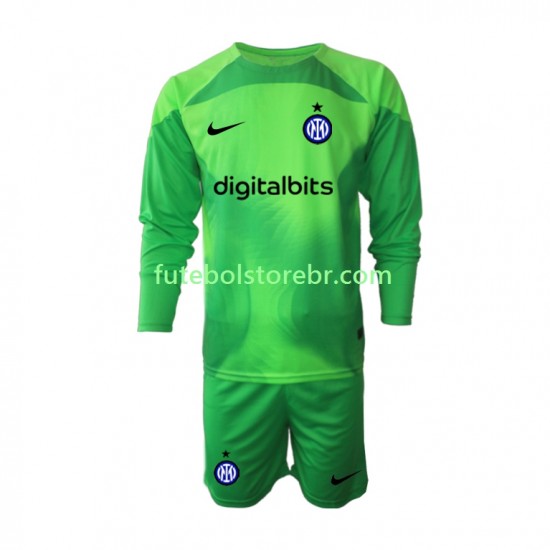 Camisa Goleiro Internazionale III 2022-2023 manga longa pro Juvenil