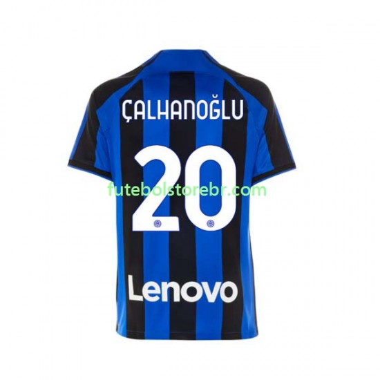 Camisa Internazionale Hakan Calhanoglu 20 I 2022-2023 manga curta pro Masculina