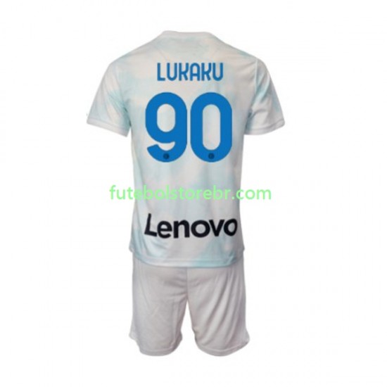 Camisa Internazionale Romelu Lukaku 90 II 2022-2023 manga curta pro Juvenil