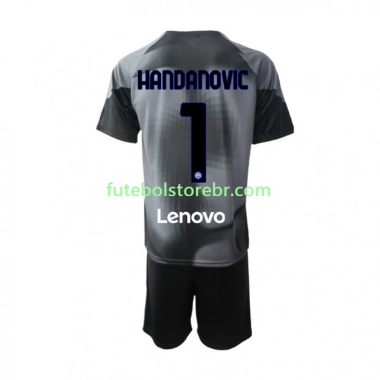 Camisa Goleiro Internazionale Samir Handanovic 1 I 2022-2023 manga curta pro Juvenil