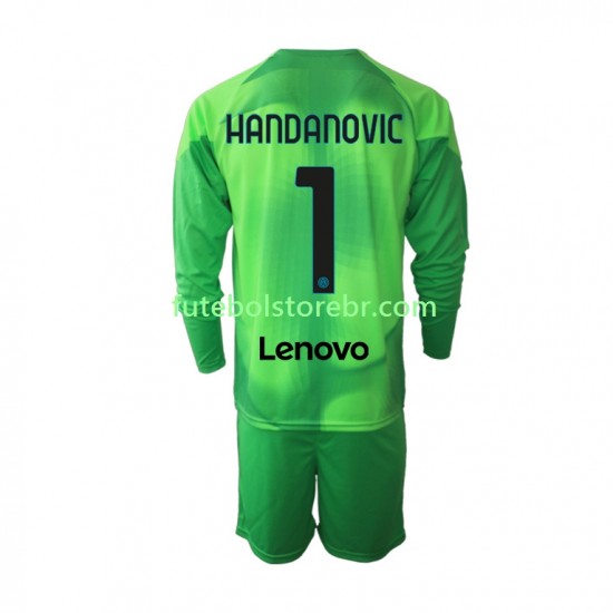 Camisa Goleiro Internazionale Samir Handanovic 1 III 2022-2023 manga longa pro Juvenil