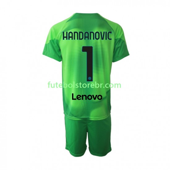 Camisa Goleiro Internazionale Samir Handanovic 1 III 2022-2023 manga curta pro Juvenil