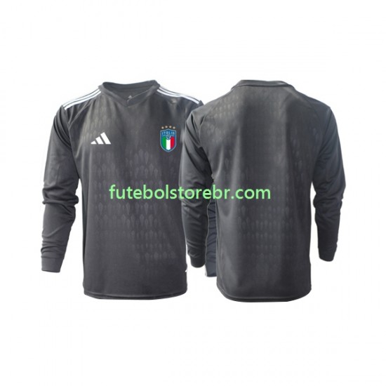 Camisa Goleiro Itália II 2023 manga longa pro Masculina