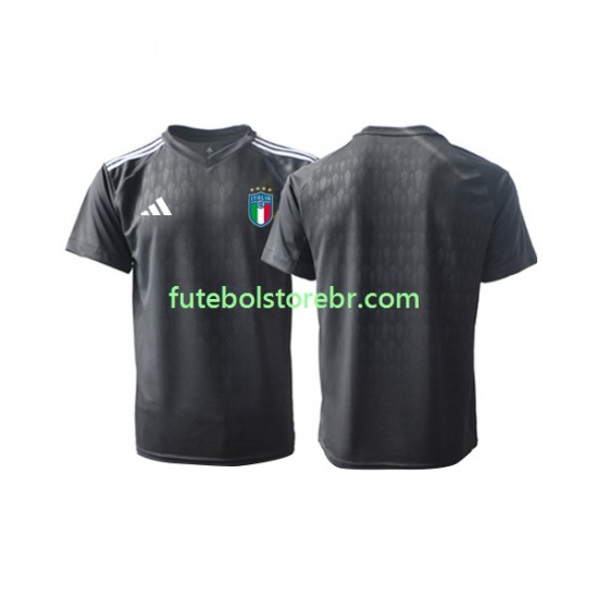 Camisa Goleiro Itália II 2023 manga curta pro Masculina