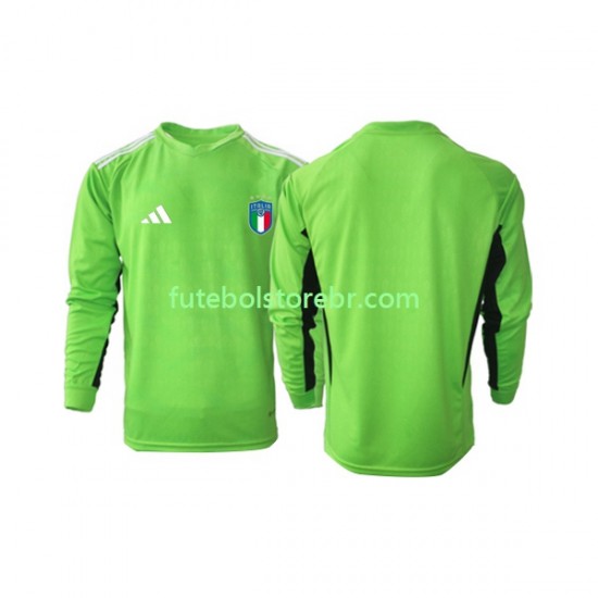 Camisa Goleiro Itália I 2023 manga longa pro Masculina