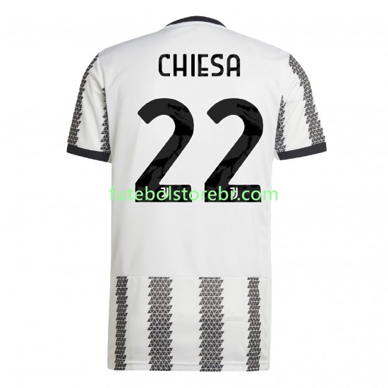 Camisa Juventus Chiesa 22 I 2022-2023 manga curta pro Masculina