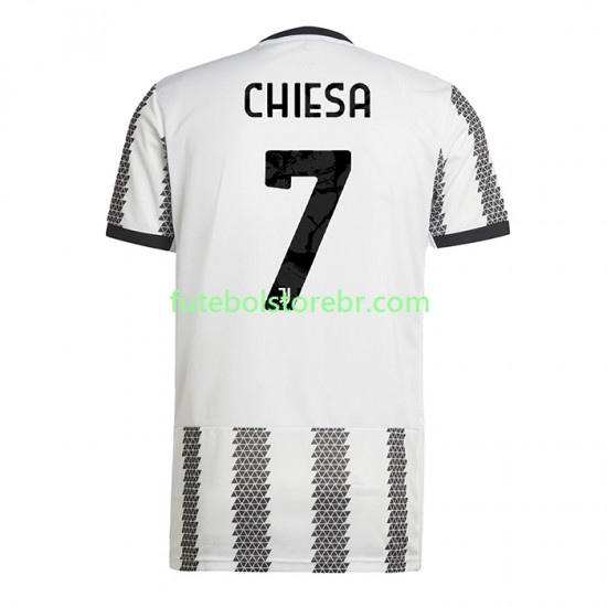 Camisa Juventus Chiesa 7 I 2022-2023 manga curta pro Masculina