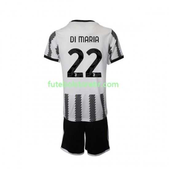 Camisa Juventus Di Maria 22 I 2022-2023 manga curta pro Juvenil