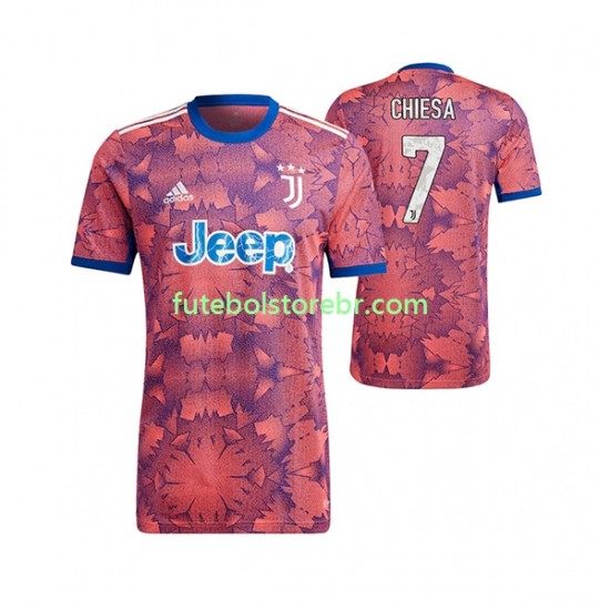 Camisa Juventus Federico Chiesa 7 III 2022-2023 manga curta pro Masculina