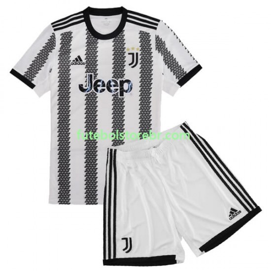 Camisa Juventus I 2022-2023 manga curta pro Juvenil