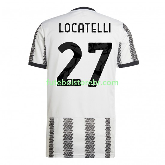 Camisa Juventus Locatelli 27 I 2022-2023 manga curta pro Masculina