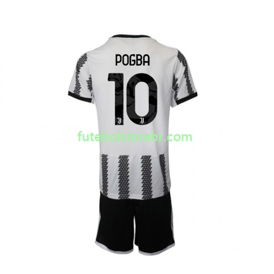 Camisa Juventus Pogba 10 I 2022-2023 manga curta pro Juvenil