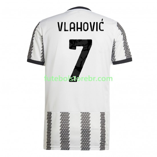 Camisa Juventus Vlahovic 7 I 2022-2023 manga curta pro Masculina