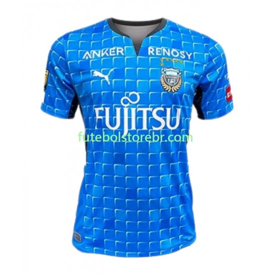 Camisa Kawasaki Frontale I 2022 manga curta pro Masculina