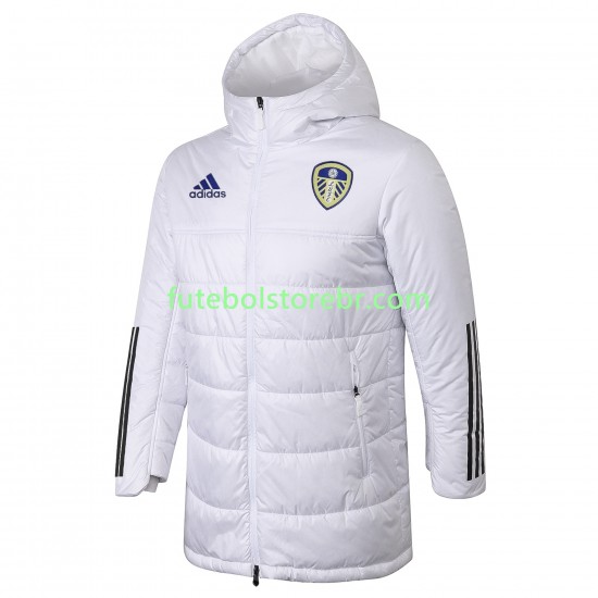 Leeds United Branco Roupas de Algodãos pro Masculina