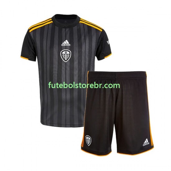 Camisa Leeds United III 2022-2023 manga curta pro Juvenil