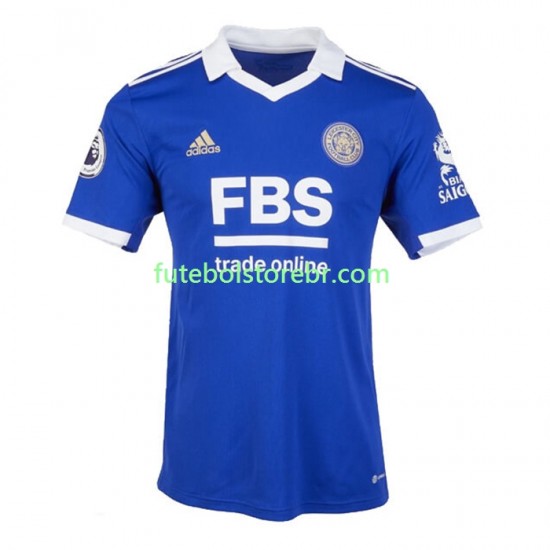 Camisa Leicester City I 2022-2023 manga curta pro Masculina