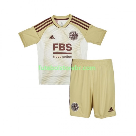 Camisa Leicester City III 2022-2023 manga curta pro Juvenil