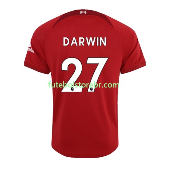 Camisa Liverpool Darwin Nunez 27 I 2022-2023 manga curta pro Masculina