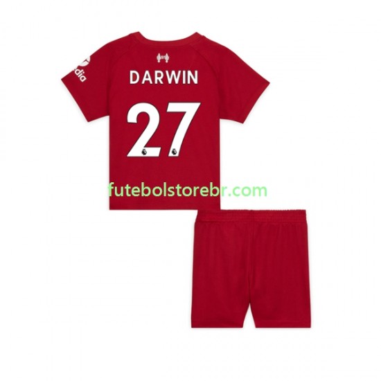 Camisa Liverpool Darwin Nunez 27 I 2022-2023 manga curta pro Juvenil