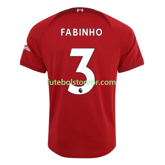 Camisa Liverpool Fabinho 3 I 2022-2023 manga curta pro Masculina