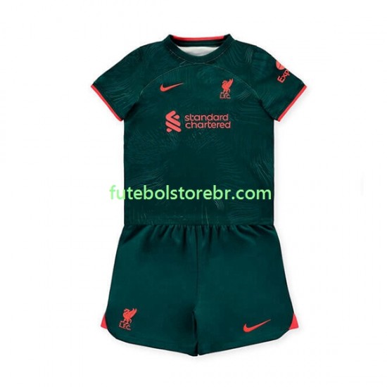 Camisa Liverpool III 2022-2023 manga curta pro Juvenil