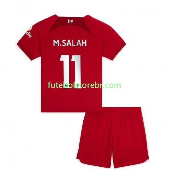 Camisa Liverpool M.Salah 11 I 2022-2023 manga curta pro Juvenil