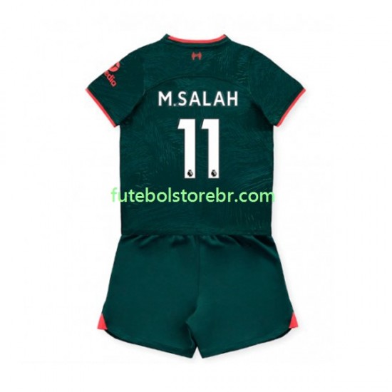 Camisa Liverpool M.Salah 11 III 2022-2023 manga curta pro Juvenil