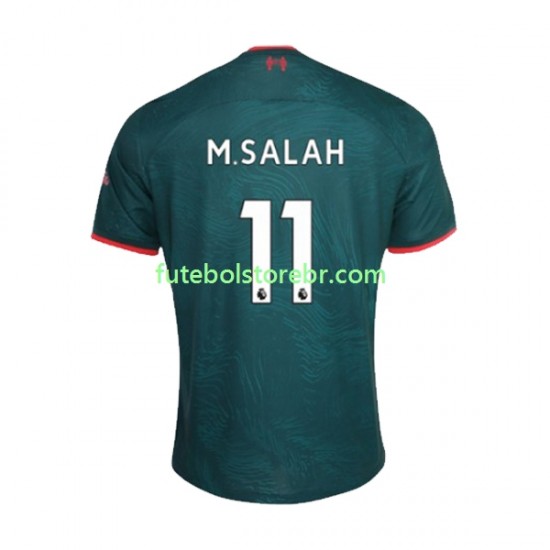 Camisa Liverpool M.Salah 11 III 2022-2023 manga curta pro Masculina