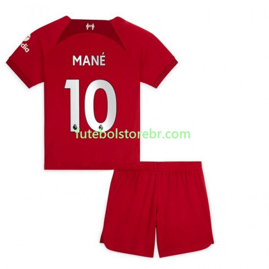 Camisa Liverpool Mane 10 I 2022-2023 manga curta pro Juvenil