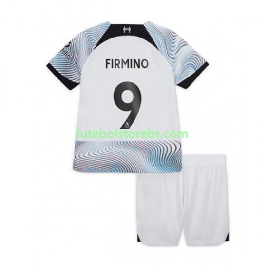 Camisa Liverpool Roberto Firmino 9 II 2022-2023 manga curta pro Juvenil