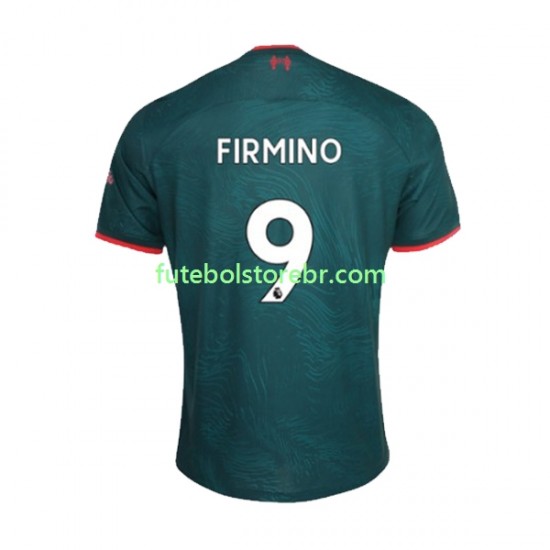 Camisa Liverpool Roberto Firmino 9 III 2022-2023 manga curta pro Masculina