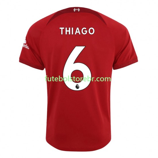 Camisa Liverpool Thiago 6 I 2022-2023 manga curta pro Masculina