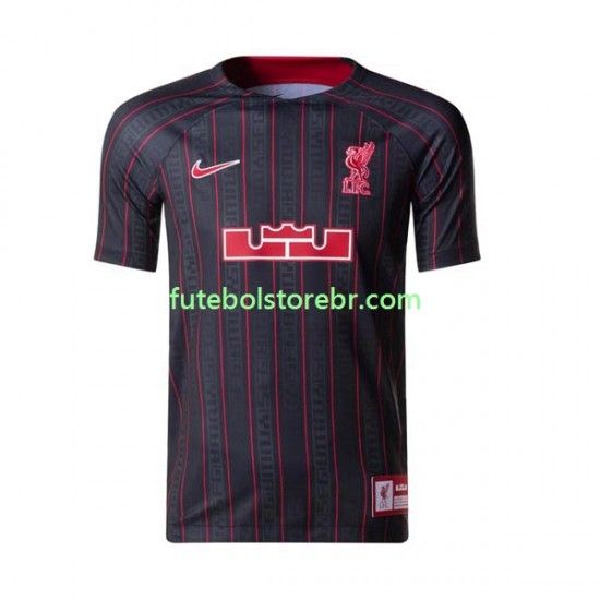 Camisa Liverpool x LeBron James I 2022-2023 manga curta pro Masculina