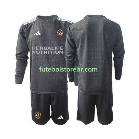 Camisa Goleiro Los Angeles Galaxy I 2023 manga longa pro Juvenil