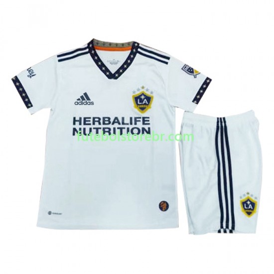 Camisa Los Angeles Galaxy I 2022-2023 manga curta pro Juvenil