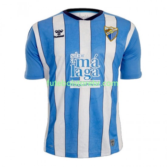 Camisa Malaga CF I 2022-2023 manga curta pro Masculina