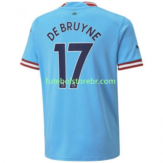 Camisa Manchester City De Bruyne 17 I 2022-2023 manga curta pro Masculina