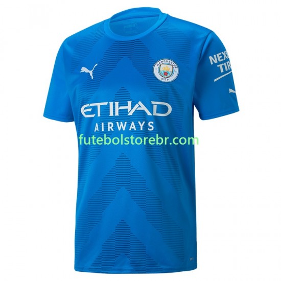 Camisa Goleiro Manchester City II 2022-2023 manga curta pro Masculina