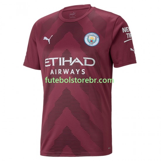 Camisa Goleiro Manchester City I 2022-2023 manga curta pro Masculina