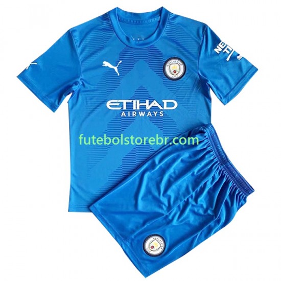 Camisa Goleiro Manchester City II 2022-2023 manga curta pro Juvenil