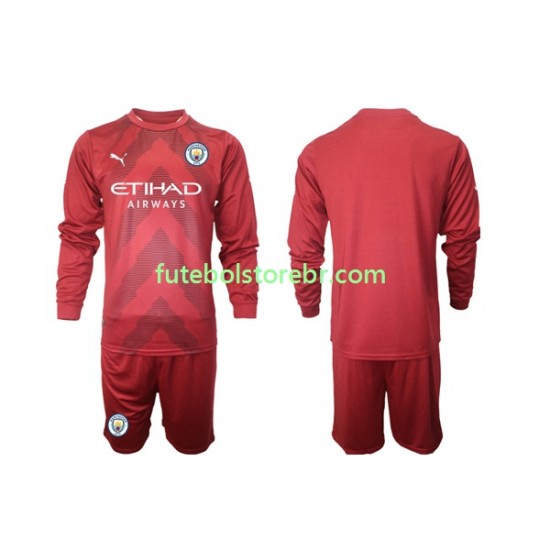 Camisa Goleiro Manchester City I 2022-2023 manga longa pro Juvenil