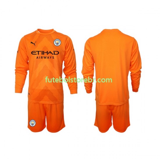 Camisa Goleiro Manchester City III 2022-2023 manga longa pro Juvenil