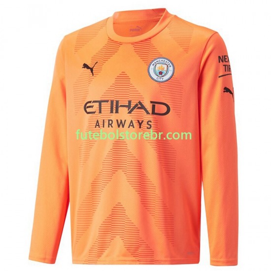 Camisa Goleiro Manchester City III 2022-2023 manga longa pro Masculina