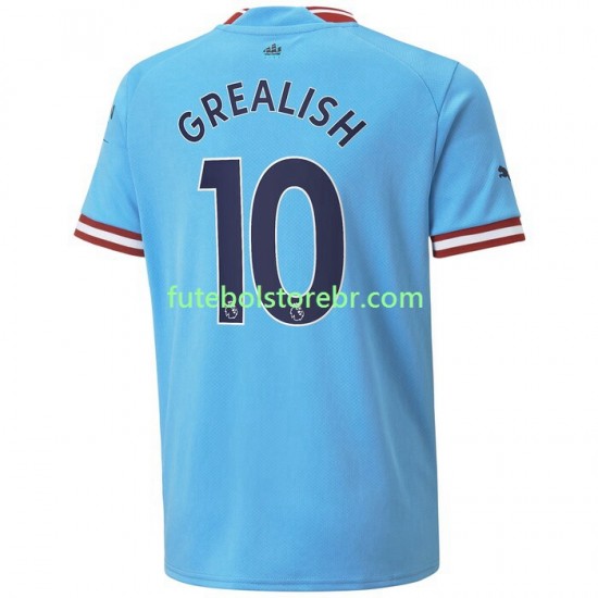 Camisa Manchester City Grealish 10 I 2022-2023 manga curta pro Masculina